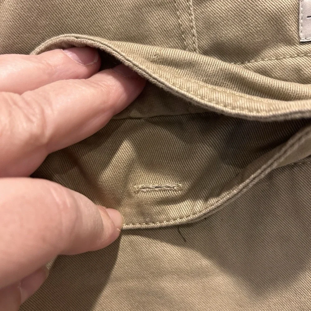 Timberland Mens Cargo Shorts Khaki Tan Cotton‎ Twill Size 38 Outdoor Utility Y2k